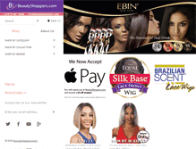 Tablet Screenshot of beautyshoppers.com